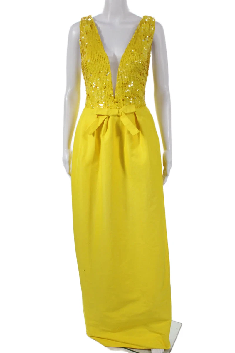 Yellow Dresses Monique Lhuillier for sale | eBay