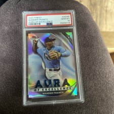 2022 Topps Finest Wander Franco Aura of Excellence Rookie PSA 10 GEM MT RC