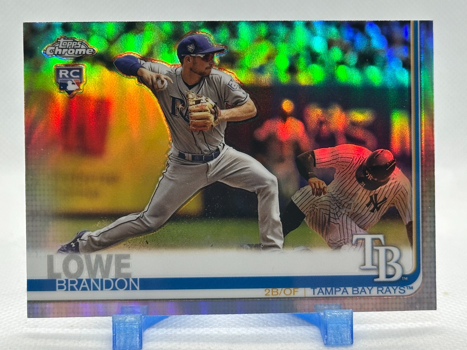 Brandon Lowe 2019 Topps Chrome - Refractor #151 (RC) - Tampa Bay Rays