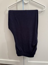 Denim  Co. Active Regular Straight Leg Pants Navy XL Solid Jersey