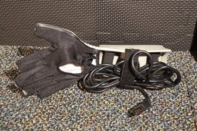 Nintendo NES OEM Power Glove with Sensor Bars Authentic TESTED AND WORKING