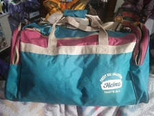 Vintage Heinz Ketchup Promotional Duffle Bag Rare Htf Color Block Carry On Bag