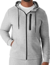 Member's Mark Men's Luxe Active Full Zip Hoodie S,M,L