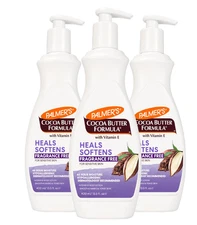 	3-Pack Palmers Cocoa Butter Formula Fragrance Free Lotion Pump Bottle 13.5 oz	