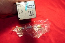 GE FFJ Quartzline Lamp Bulb 120V 600W , NOS in Orig Box