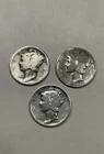 Lot of (3) Silver Mercury Dimes - Nice Details - 1920 - 24’ - 1941 D