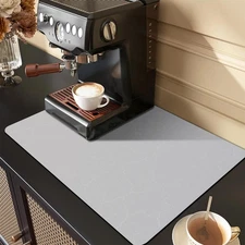 Golener Coffee Bar Mat,Under Maker ,23x15 Tray Machine,Rubber , Appliance