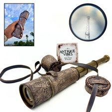 Brass Telescope Antique Style Pirate Spyglass Vintage Scope Baptism BirthdayGIft