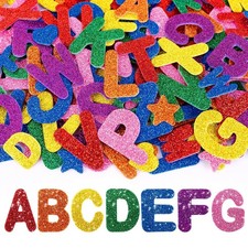 448 Pcs Foam Alphabet Stickers Letters Sheets for Kids Educational Crafts