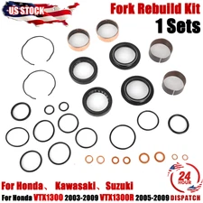 Fork Bushing Dust Oil Seal Rebuild For 91-09 Suzuki GSXR750 / GSXR600 Repair Kit