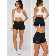 Under Armour Black Women's High-Waist Training Bike Shorts