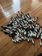 Lot of AD Chartpak Markers Assorted Colors 110 Count Slightly Used