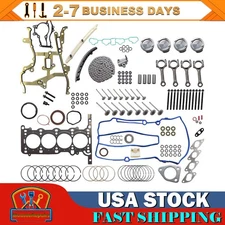 Engine Pistons Overhaul Rebuild Kit - Con Rods For 11-16 Chevy Cruze Buick 1.4L