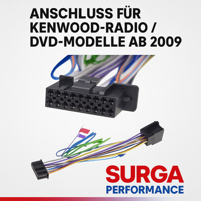 ISO autoradio adapter für Kenwood KVT524DVD KVT526DVD DNX 5220, DNX 7240BT