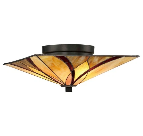 Quoizel TFAS1615VA Asheville Flush Mount in Valiant Bronze - Picture 3 of 4