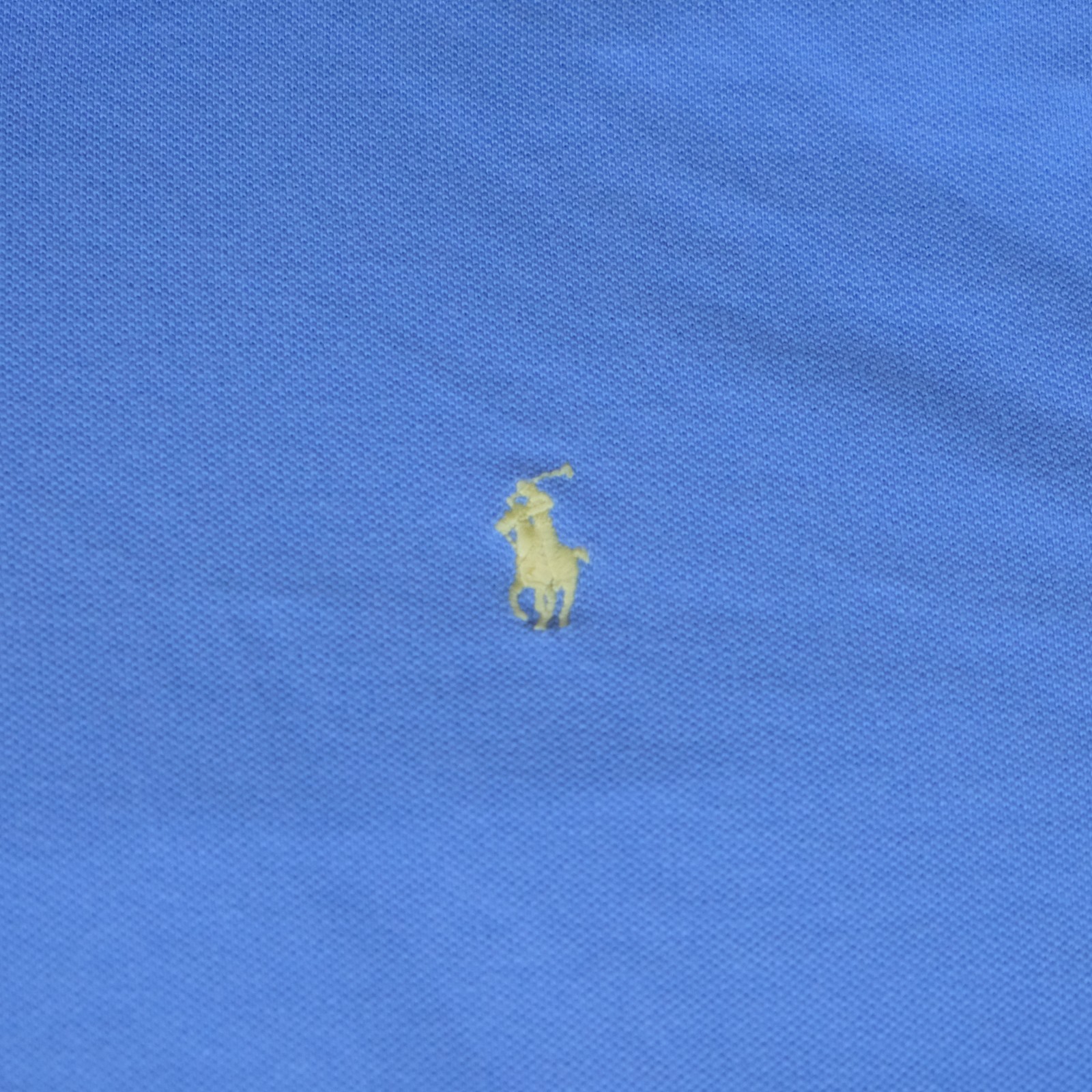 Polo Ralph Lauren Shirt Mens XXL Blue Custom Slim Fit Yellow Pony Pique Preppy thumbnail 4
