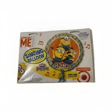 Despicable Me Singing Balloon Minions 28" round foil NEW