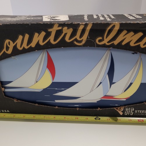 Sailboat mailbox, new in the box, metal rural style, never opened 3 sailboats - Picture 3 of 15