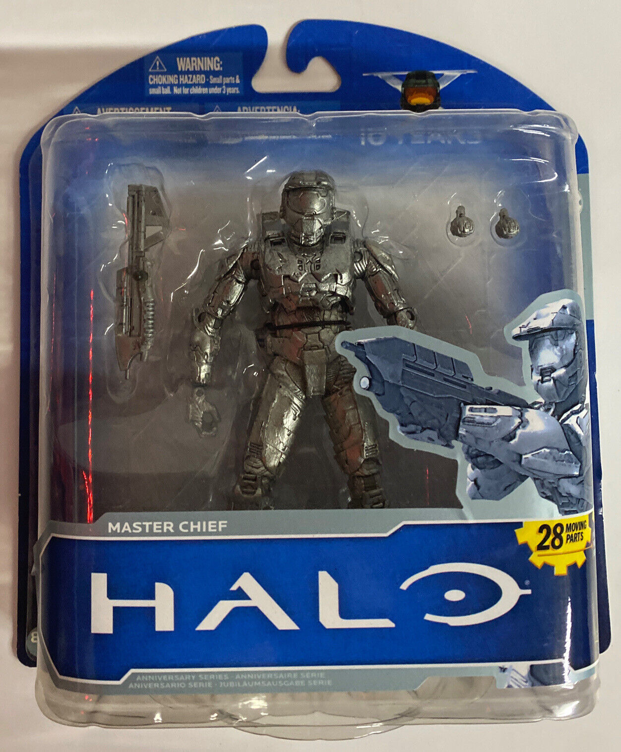 McFarlane Toys Halo 4 Series 1 Master Chief Action Figure Battle Rifle for  sale online