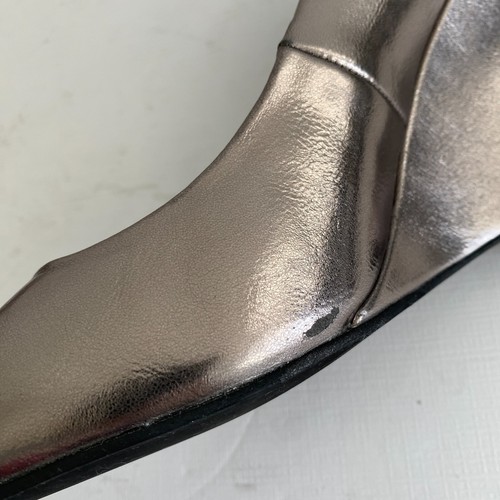 Tacones Jeffrey Campbell Intriqued para mujer 8,5 plateados cuña punta - Imagen 5 de 9