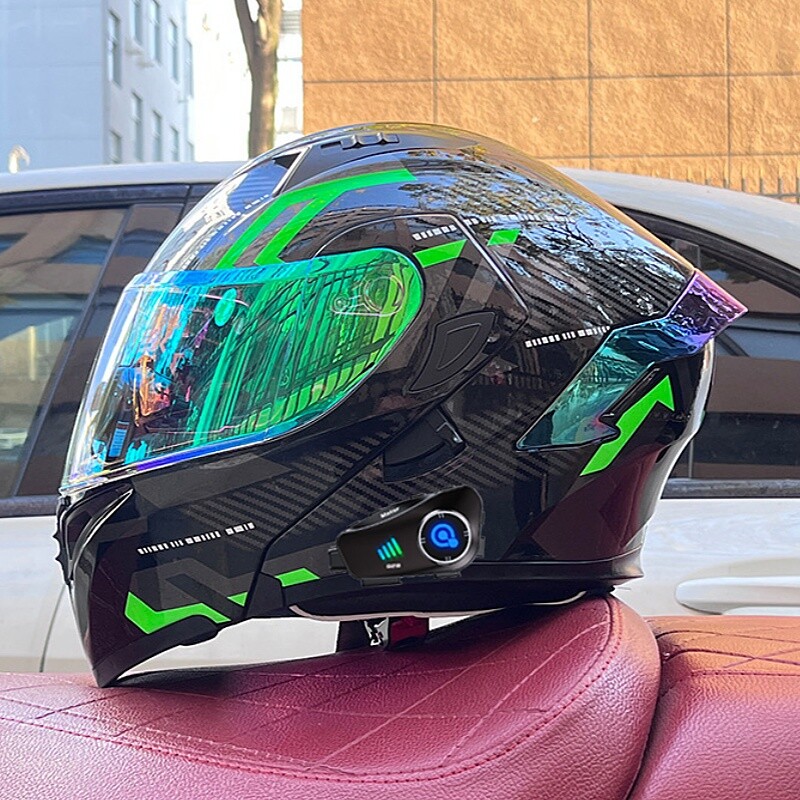 bluetooth cool motorcycle helmets Scorpion EXO-R1 Air Full Face Helmet Carbon Matte Black / 2XL Professional Motorcycle Helmet With Bluetooth Ruroc EOX 2.0 Pulse Gold