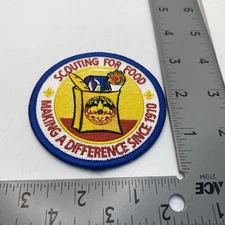Generic Scouting For Food Making a Difference Since 1910 patch BSA 37G-856M