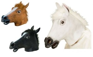 Rubber Horse Head Mask Halloween Cosplay Full Head Adult Fancy Dress Costume UK Rubber Horse Head Mask Halloween Cosplay Full Head Adult Fancy Dress Costume UK