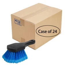 Heavy Duty Car Wash Brush 9" Handle 2" Stiff Bristle Case(24 Pcs)