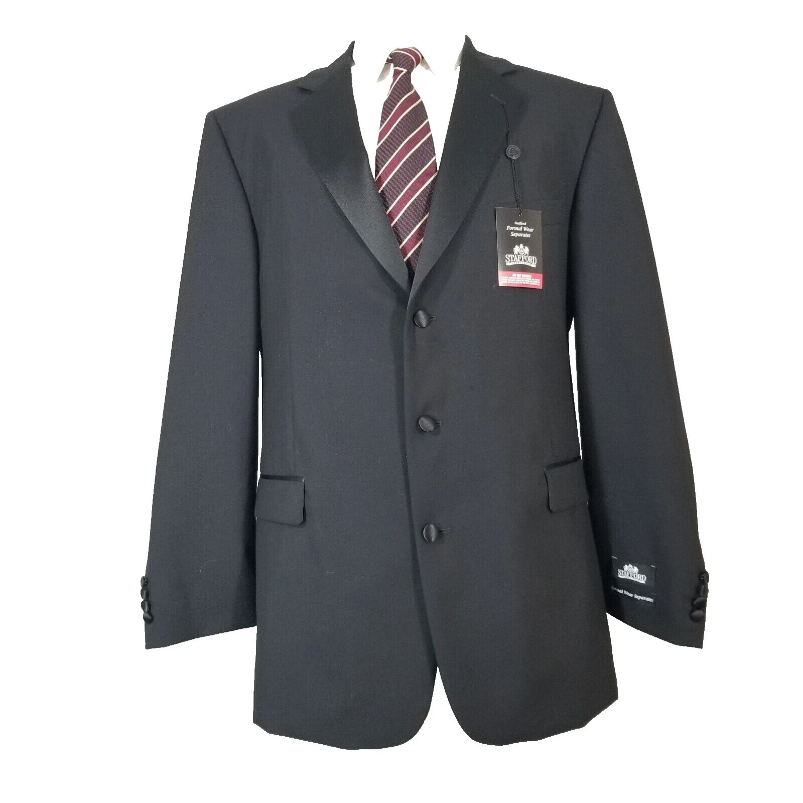 Stafford Solid Suits & Blazers for Men 46 Size