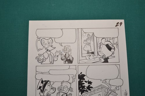 Lara Molinari Original Comic Art Tavola Originale # 29 ZIO PAPERONE E IL CODICE - Picture 2 of 3
