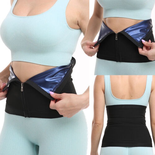 Cintura dimagrante uomo donna neoprene body shaper pancia infilata cintura vita cincher Stati Uniti - Foto 18 di 21