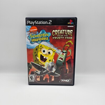 Spongebob Squarepants Creature from the Krusty Krab PS2 PlayStation 2 No Manual