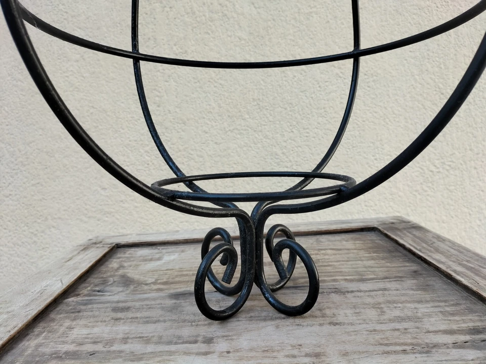 Particolare E Bella Struttura in Ferro Porta Piante Lampade o Gabbia Per Uccelli - Immagine 4 di 4