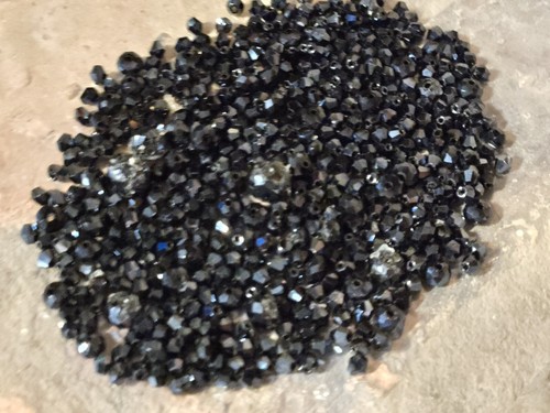 Crafting Beads Crystals Navy Blue Sparkly