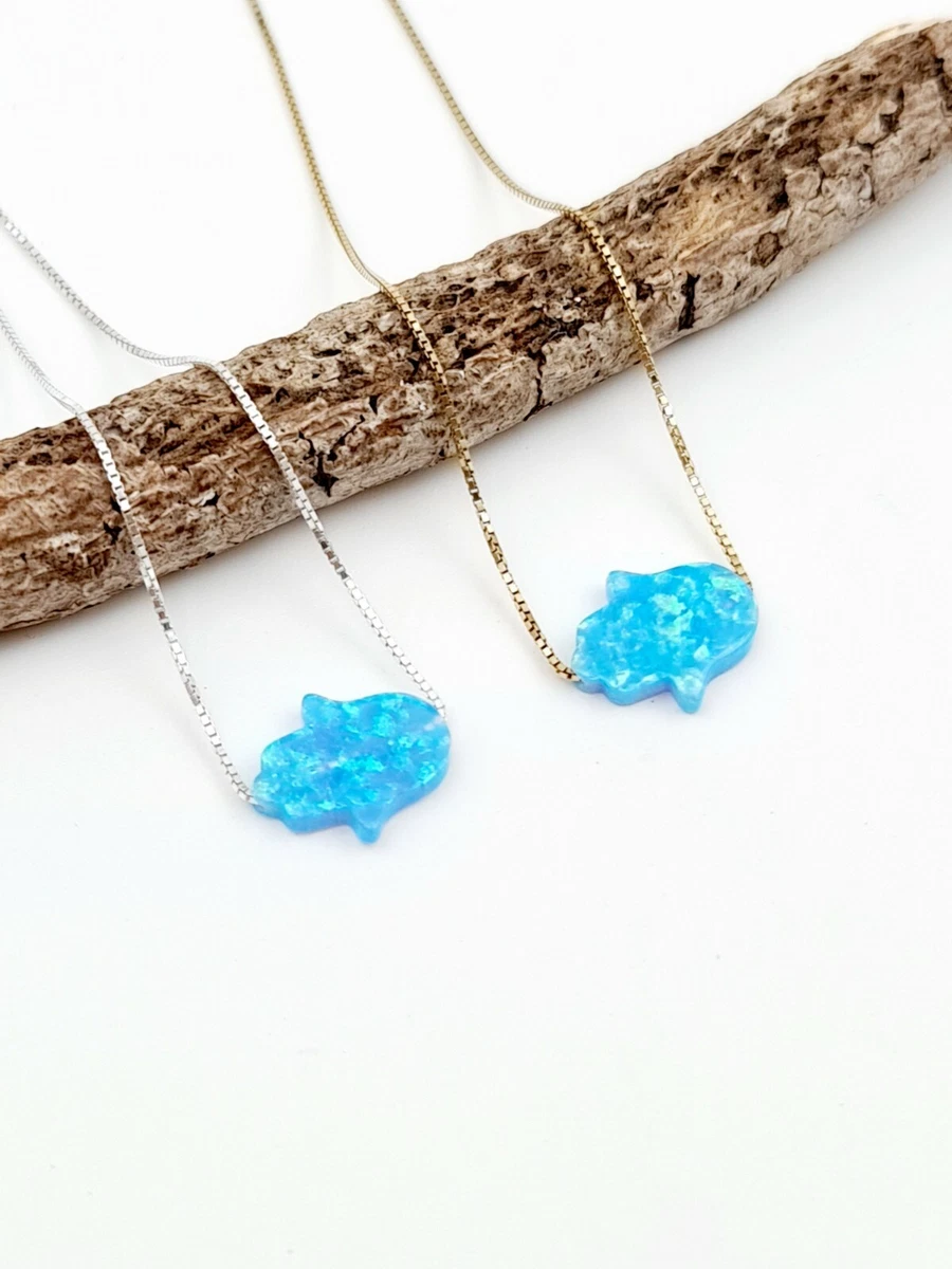 Sideways hamsa necklace discount