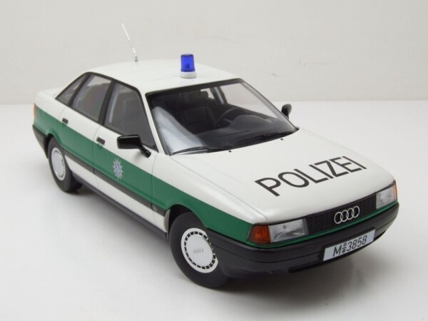 Miniature Triple 9 Audi 80 B3 Polizei – échelle 1/18, Modèle 1989 (neuf)
