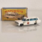 VINTAGE MATCHBOX LESNEY #54 CADILLAC AMBULANCE ENGLAND - ROUGH BOX / PAINT LOSS