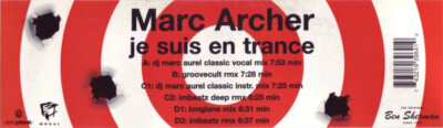 Marc Archer - Je Suis En Trance (2x12'') (Very Good Plus (VG+)) - 2349196927