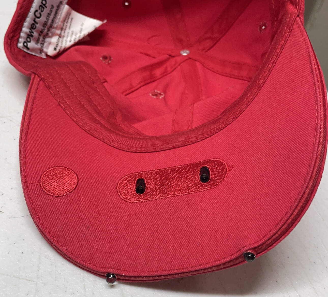 Power cap flashlight cap hat strap back battery o… - image 9