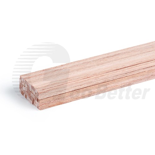 2mm - 20mm Square Solid Paulownia Wood Rod Bar Strips Craft Model DIY 250mm Long - Picture 5 of 9