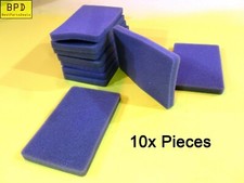 10x Pieces Set 5-13/16" x 3-5/8" x 1/2" Thick Soft Foam Pad Grey