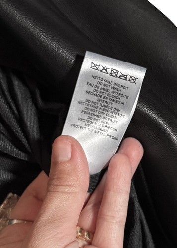 Balmain Black Lambskin Logo Embossed Leather Jacket - 40 FR - Picture 14 of 14