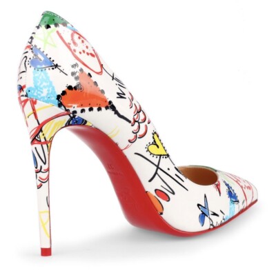 Christian Louboutin Pigalle Follies 36.5 Loubitag Graffiti Limited