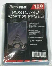 Ultra PRO POSTCARD Soft Sleeves 100 200 300 400 500 1000 2500 5000 10000