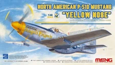 Meng Model 1/48 LS-009 P-51D Mustang Fighter "Yellow Nose" Fly sky