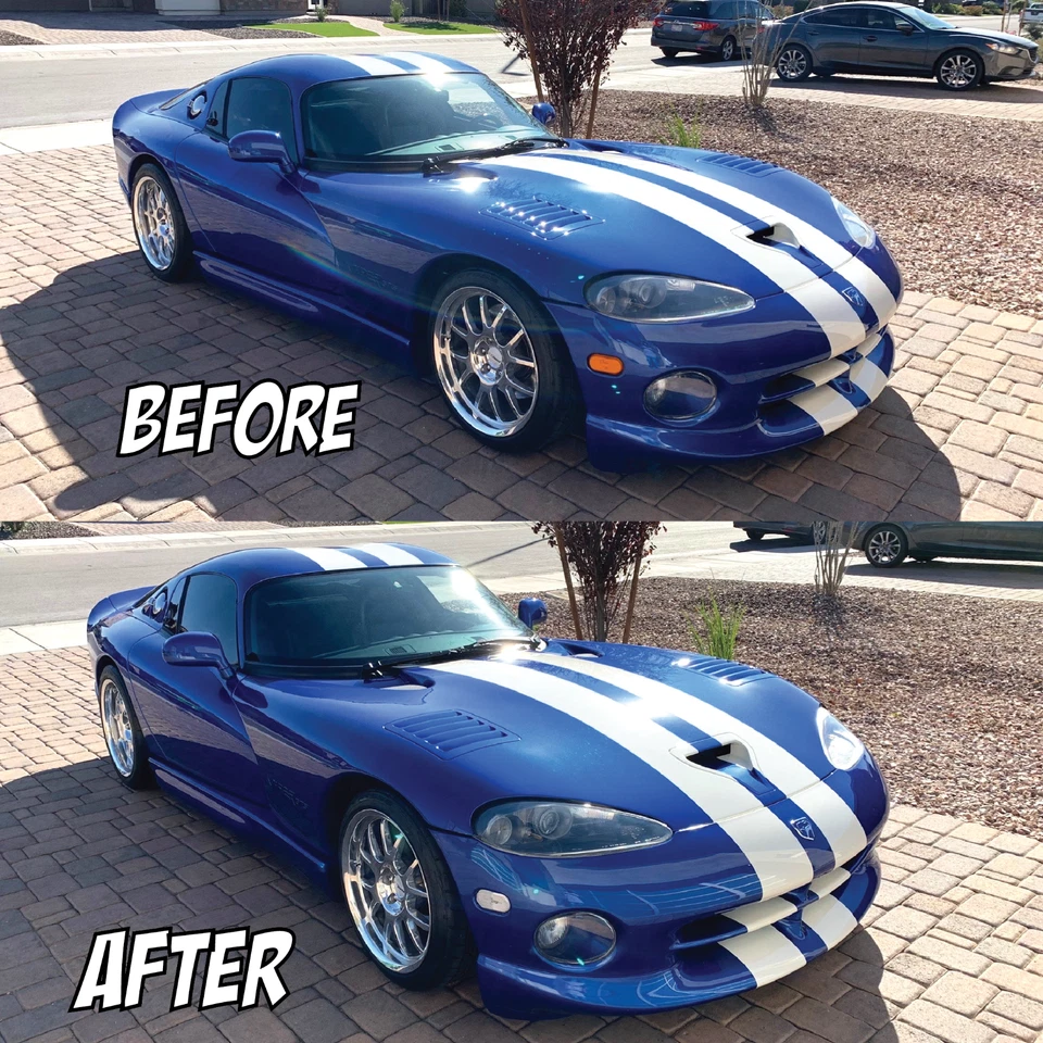 92-02 Dodge Viper Marcadores laterales transparentes Señales de giro Luces de esquina transparentes JUEGO DE 2 Foto 3 de 4