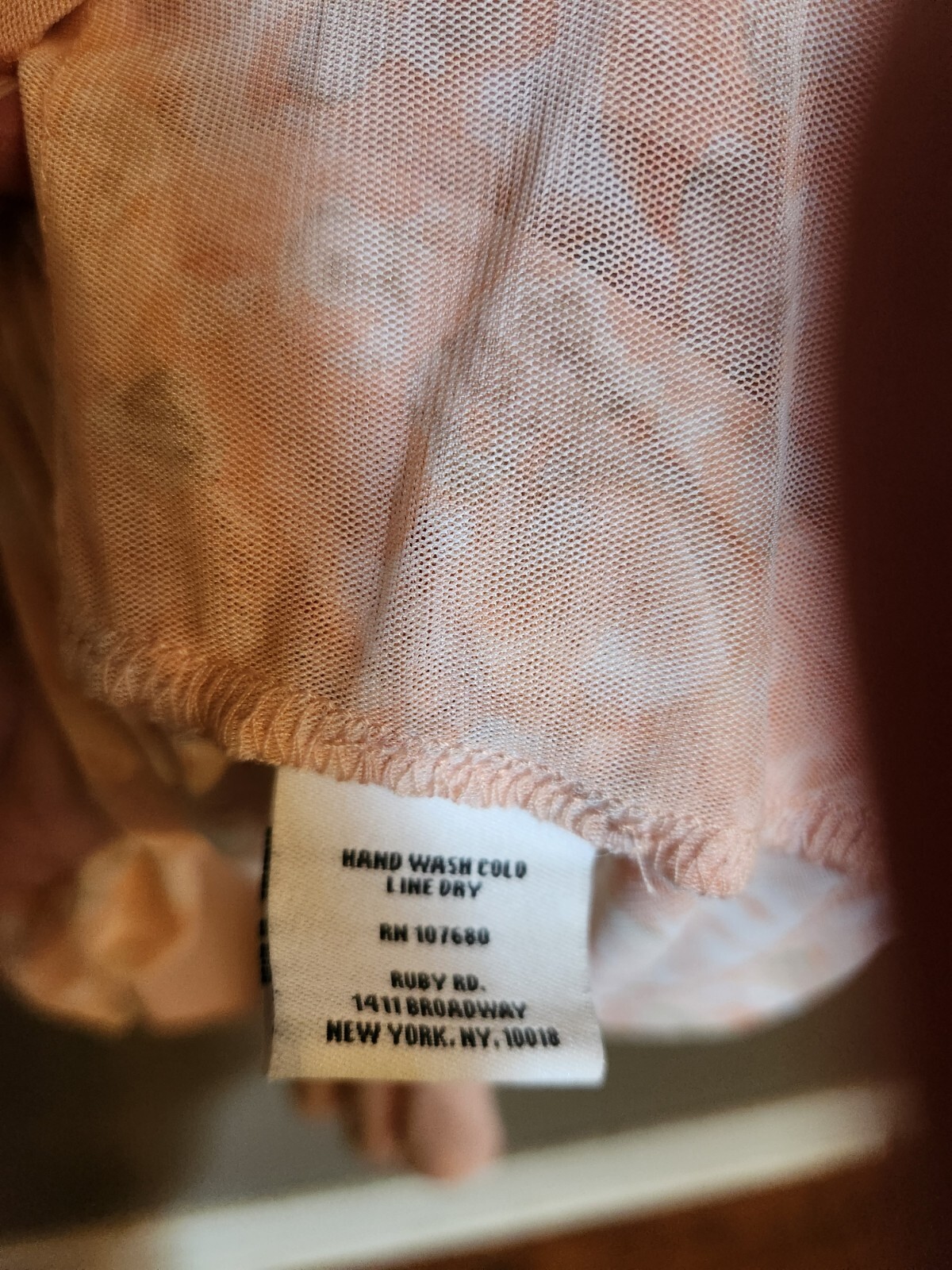 Ruby Red Peach/tan Sleevless Layered Top Womens L… - image 4