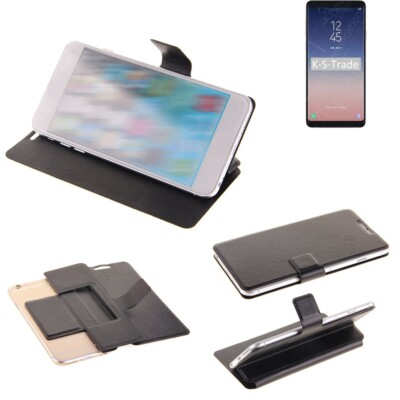 Handy-Hülle für Samsung Galaxy A8 Star Flip-Cover Case Schutzhülle schwarz