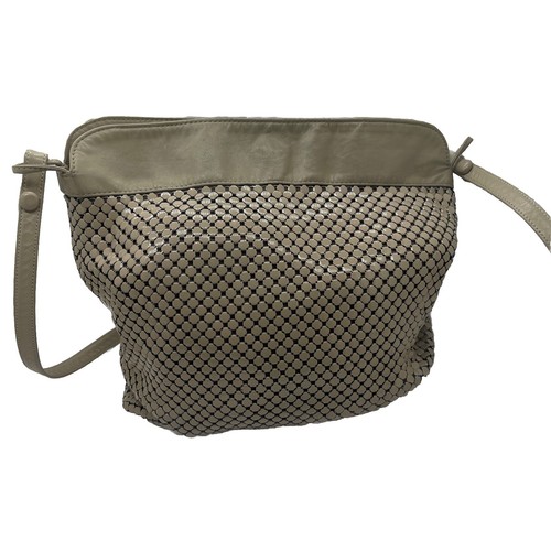 Bolso de Hombro Vintage WHITING DAVIS EE. UU. Elegante Malla de Aluminio Leer: - Imagen 4 de 15