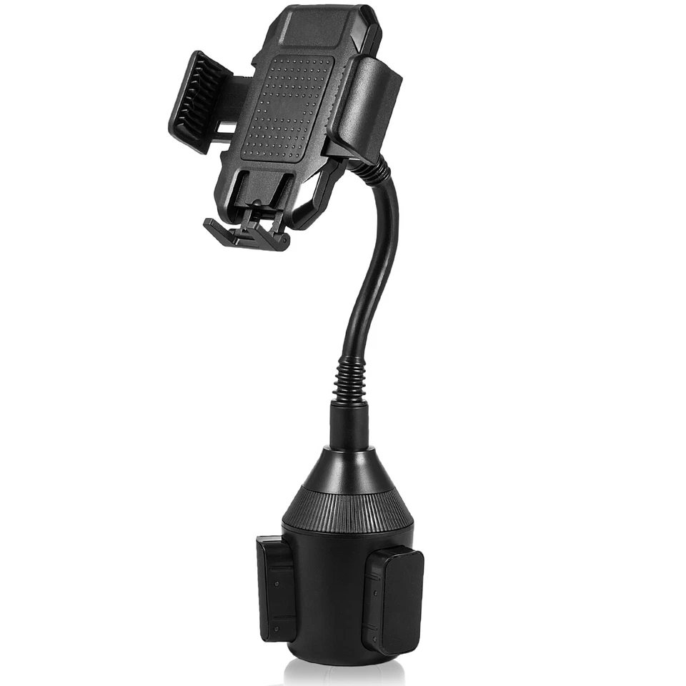 Soporte de montaje universal para taza de coche giratorio 360° ajustable soporte de cuello largo Foto 4 de 4